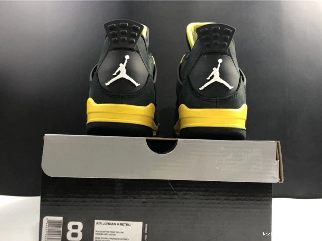 Kick Theory Jordan 4 Retro 308497-008 Thunder Air 0818
